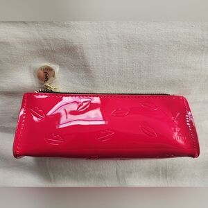 YSL Hot Pink Lips Beauty Pouch